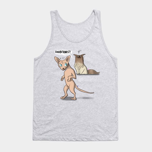 exhibitionist sphynx Tank Top by Luzinha